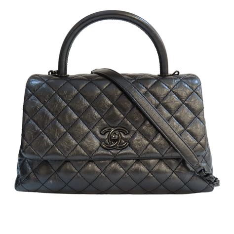 chanel coco handle 灰色